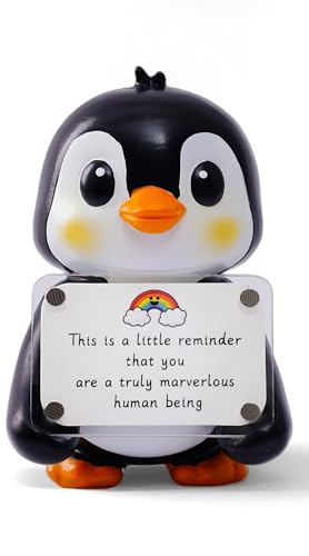Positive Penguin Figurine - Cute Desk Decor