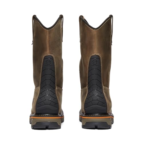 Image of Timberland PRO Men's True Grit Pull On Soft Toe Waterproof Industrial Western Work Boot, Turkish Coffee-2024 NEW, 9 W US