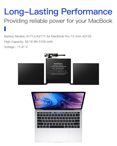 Batterie A2159 pour MacBook Pro 13 2019 - Modèle A2171 A1713 - 4