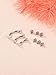 PiercingJ 16G 6-10MM Stainless Steel Cubic Zirconia Internally Thread Curved Barbell Eyebrow Vertical Labret Lip Bars Piercing Jewelry with Replacement Balls