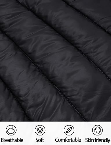 SEAUR - Kid Padded Jackets with Hood Boy Girl Puffer Coat Lightweight Toddler Winter Lining Coat Long Sleeve Zipped Outerwear3