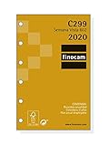 Papel de 80gr/m2; papel fsc Finocam - Recambio Anual 2020 semana vista apaisada Classic C299 español