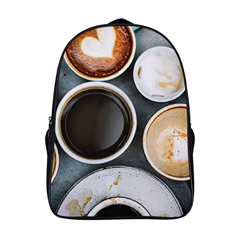 Sac à dos ordinateur portable 15 pouces cartable café 40x28x16cm pour étudiant
