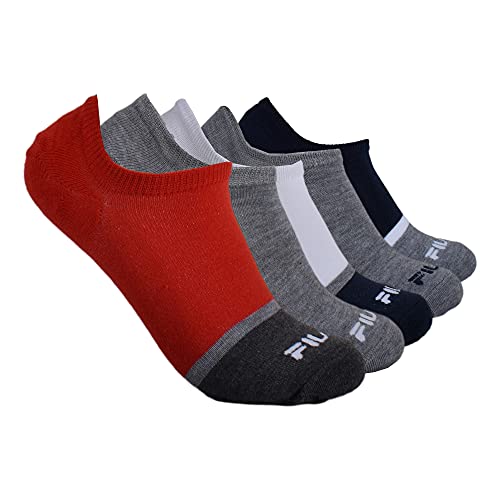 Fila Men's No Show Sneaker Liner Socks, Multi Striped, One Size #TOP18