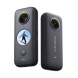 Insta360 ONE X2 360 Degree Waterproof Action Camera, 5.7K 360, Stabilization, Touch Screen, AI Editing, Live Streaming, Webcam, Voice Control