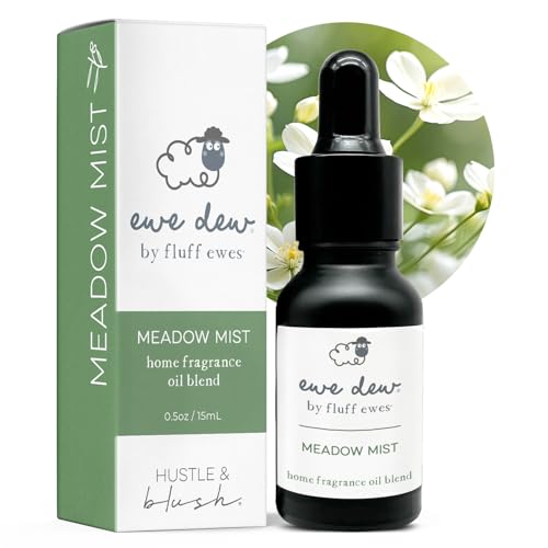 Hustle & Blush Essential Oil for Dryer Balls 15ml Meadow Mist Natural Laundry Fragrance Long-Lasting Fresh Scent Wool Dryer Balls Ideal for Diffusers Candle Making Multi-Use for Home & DIY