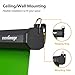 excelimage Pull-Down Green Screen Backdrop, 79”x75” Auto-Locking Chroma Key Panel with Wrinkle-Resistant Green Fabric for YouTube Videos, Music Videos, Photography, TIK Tok, or Gaming (Black Housing)