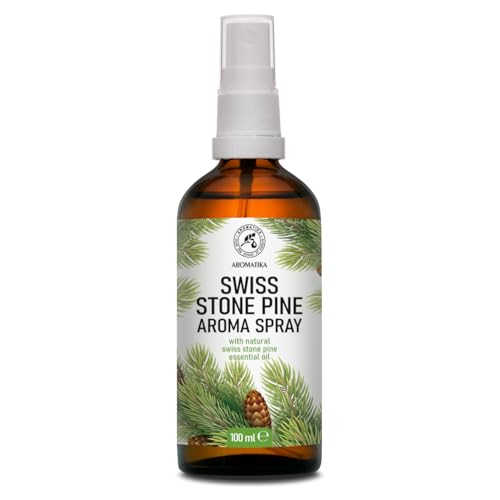 Spray Ambientador con Aceite Esencial Natural de Pino de Piedra Suizo 100ml - Pinus Cembra - Room Mist - Ambientador - Aroma de Coníferas - Aroma de Navidad - Fragancia de Hogar