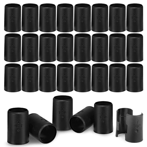 Image of 60 Pack Black Wire Shelf Clips 1 inch (30 Pairs)