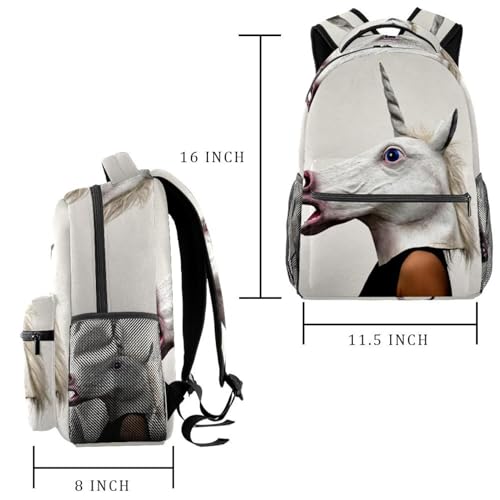 Sac à dos d'école multicolore au design décontracté et urbain - 2