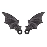 Bat Wings License Plate Decor - Personalized License Plate Added Decoration for Cool Car Front Plates and Back Plates - Wings for Decorative License Plates - Black Sparkle, 3.5 Inches, 1 Pair