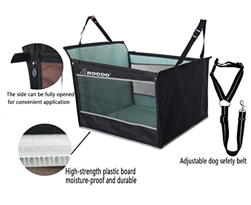Dog Car Seat For Large Dogs Dog Hammock For Car Dog Carrier Dog Car Seat Cover Waterproof Fabric With Breathable Mesh &Adjustable Dog Seat Belt (Black) #TOP2