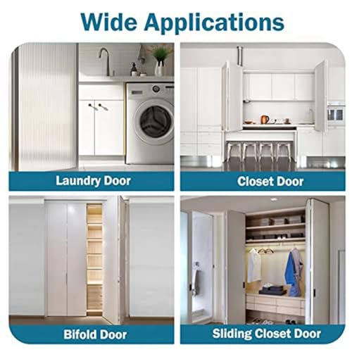 Kit de Herrajes para Puertas Bifold 3 juegos Reparación para Closet, Piezas para Puertas Plegables Correderas miniatura 5