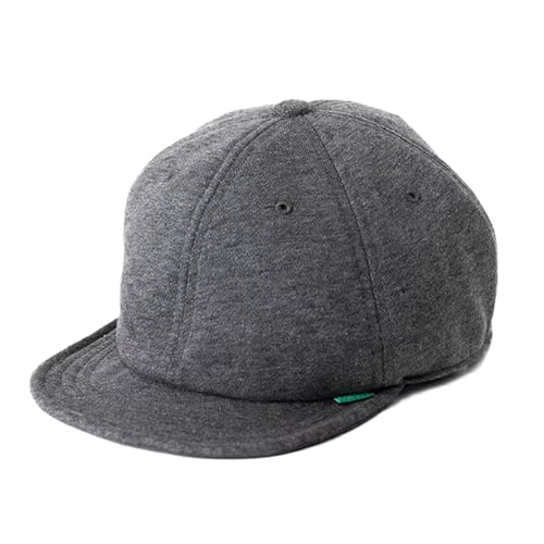 [ナコタ] BOLD ROUND CAP キャップ ベースボールキャップ 帽子 大きいサイズ ツバ短 無地 デニム シンプル カジュアル メンズ レディース 春 夏 秋 冬 XL(頭周り約58～62cm) チャコール