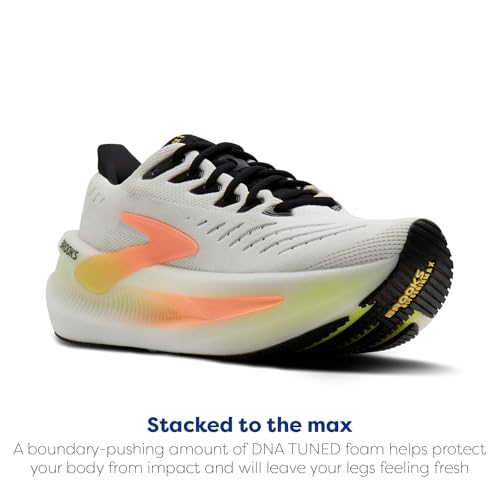 Brooks Women’s Glycerin Max 2 Neutral Running & Walking Shoe - White/Cyber Yellow/Nightlife - 8 Medium - image 4