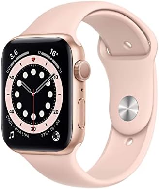 Apple Watch Series 6 44mm (GPS) - Space Grey Aluminium Case with Black Sport Band (Renewed)