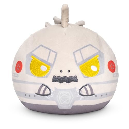 TeeTurtle Reversible Godzilla MechaGodzilla 6-Inch Two-Sided Flip Plush Toy with Embroidered Details - Cute Mini Collectible Plush for Kids, Teens, and Adults