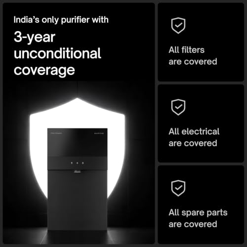Image of Native M3 Pro Water Purifier by Urban Company | Smartchoice | No Service for 3 Years, Unconditional Warranty | Stainless Steel Tank | 10-Stage RO+UV+100% Mineralization | Real-time Tracking