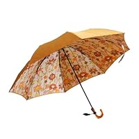 Amazon.co.jp: 日本製 和花柄 折りたたみ 甲州織両面ほぐし織 雨晴兼用