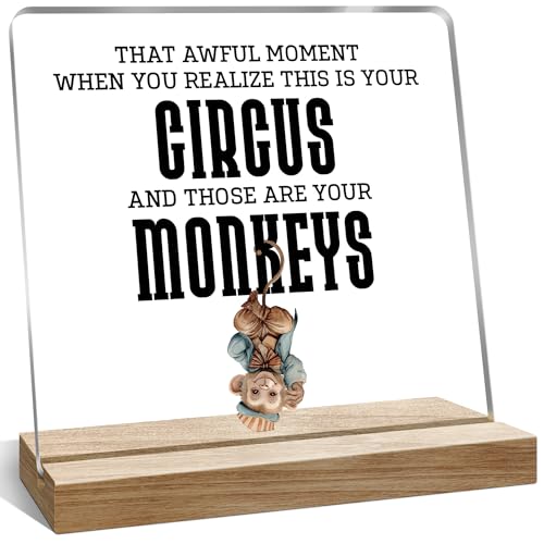 Funny Boss Desk Decor Gifts for Women Men, Bosses Day Gifts for Women, That Awful Moment Decoration for Home Office