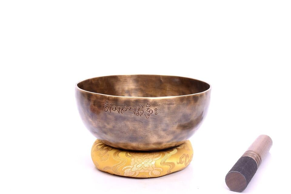8'' Full Moon Bowl-E Note Tune Bowl-Solar Plexus Chakra Healing Singing-Zen Bowl