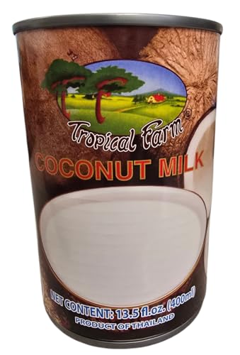 Tropical Farm Coconut Milk, 13.5 fl oz, Product of Thailand, 6 Cans