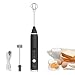 Produktbild Handheld Elektrische Milchaufschäumer mit USB Wiederaufladbaren Getränkemischer Elektrische Schneebesen Eierschläger Schaumhersteller mit 3 Einstellbaren Geschwindigkeiten