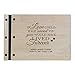LifeSong Milestones Engraved Personalized Solid Maple Wood Memorial Sympathy Ceremony Guest Book for Funeral Service - If Love Could 9x12.25 (Maple)