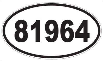 US Decal, Inc. Number 81964 Oval Sticker