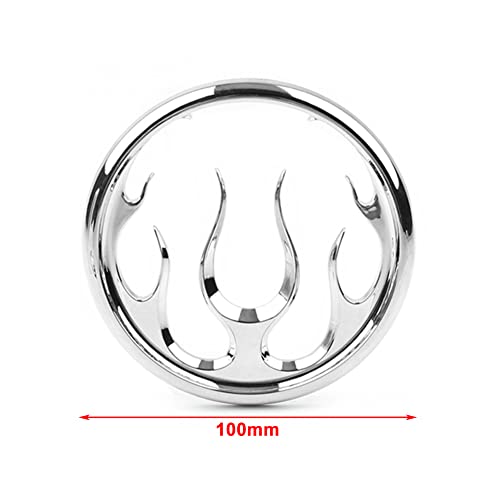 Cubierta cromada para parlante Zhisheng Flame para Harley miniatura 4