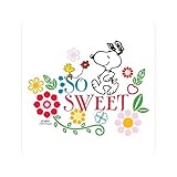 CafePress So Sweet Snoopy Small Die Cut Sticker, 3'x4' Matte Finish