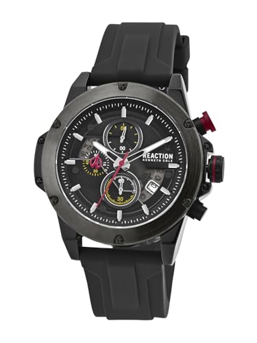 Image of Kenneth Cole Reaction Chronograph Black Dial Watch for Men - KRWGO0071101