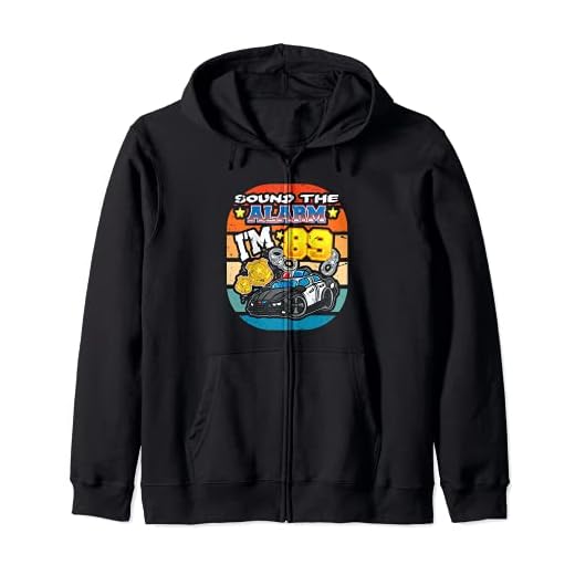 Sound The Alarm I'm 89 Police Police 89 Fiesta de Cumpleaños 89 Sudadera con Capucha