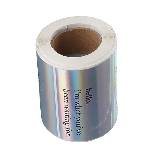 dohobby 350 Pcs Self-Adhesive Silver Sticker Labels,Rectangle Shape Labels,Hello I'm What You've Been Waiting for Stickers,2 x 3.2 Inch