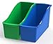 Storex Large Book Bin, Interlocking Plastic Organizer for Home, Office and Classroom, Assorted Colors, 30-Pack (70105C06C)