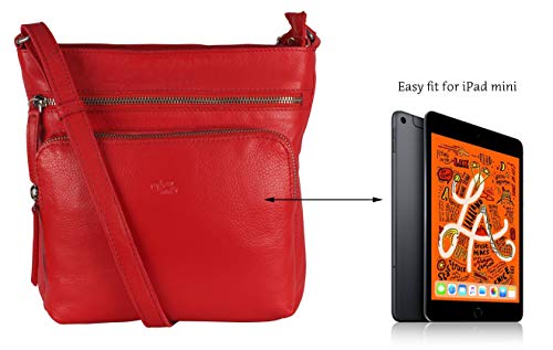 Image of Genuine Leather Crossbody Purse and Handbags - Crossover Bag Over the Shoulder Women | Genuine Leather