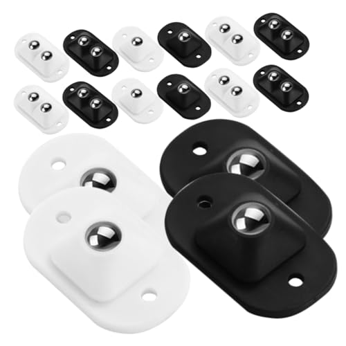JUMPLAWN 16個 粘着式多方向転キャスター 家具 ゴミ箱 収納ボックス用耐久性粘着ホイール 滑らかで静音 省力移動に