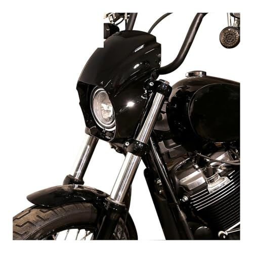 Protecteur cache phare noir brillant pour Softail Street Bob FXBB 2018-2023 - 2