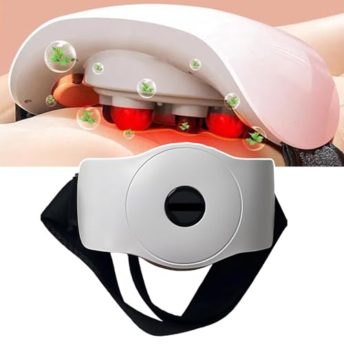Masajeador abdominal y cinturón adelgazante eléctrico inalámbrico con 5 modos en color blanco