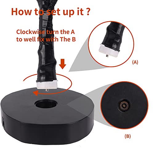 Waterglide Halloween Lighted Tabletop Tree, 18In Artificial Black Spooky Tree With 24Led Purple Lights, Table Centerpiece Battery Or Usb Operated With Timer, Indoor Halloween Home Desk Bedroom Decor #TOP7