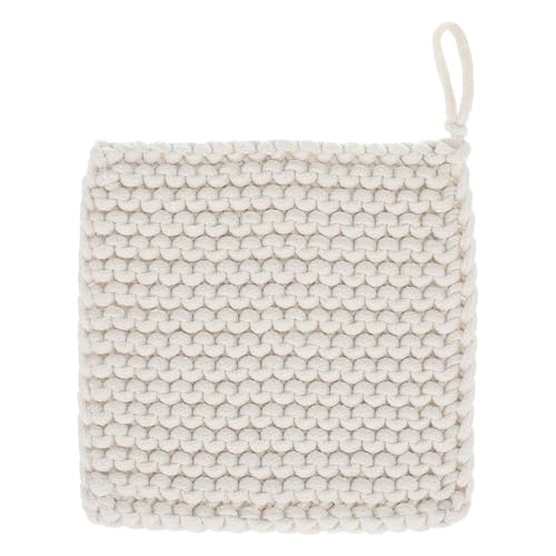 OSALADI Japanese Pot Holders Crochet Woven Hot Dishes Pans Mat Weave Cotton Trivets for Hot Dishes Pot Holders (19CM)