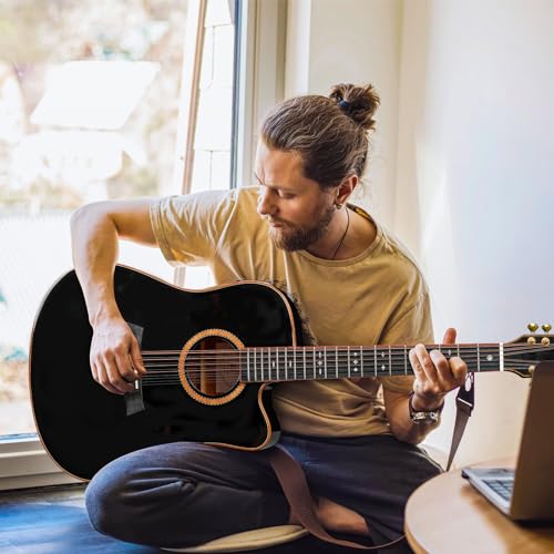 Vangoa Advanced 12 String Guitar Full Size Twelve String Guitar Acoustic Electric 4 Band Eq Electroacoustic Guitar Set For Beginner Adults Intermediate, Spruce Top thumb #5