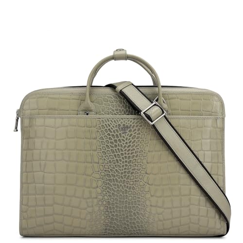 Image of Da Milano Leather Laptop Bag - Fits Upto 15 inch Laptop (SL-10051M-B)