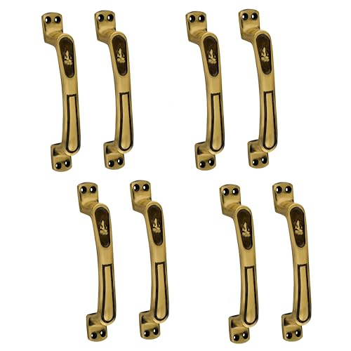 Image of Door Handle Cool Door Handles for Main Door Aluminum (7 Inch), Antique- Finish Door Handles for Home and Office for Wooden & Glass Door Handle, Pull Door Handle (Pack of 4 Pair, Ganesh)