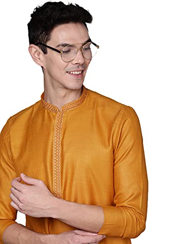 Image of Manyavar Men's Blended Viscose SDES535-328 SDES535
