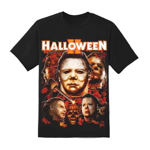 Image of Rock Rebel Men's Halloween 2 Michael Myers Collage T-Shirt Black, Black, Large