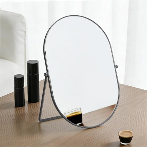 Espejo Ovalado de Mesa Ajustable para Maquillaje miniatura 2