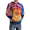 pmoyh Colorful Roses Pullover Long Sleeve Hoodie Hooded Top Casual Sweatshirt for Men and Women M #5