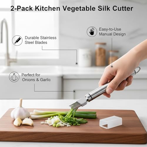 Rallador manual de acero inoxidable para verduras 2 unidades miniatura 2