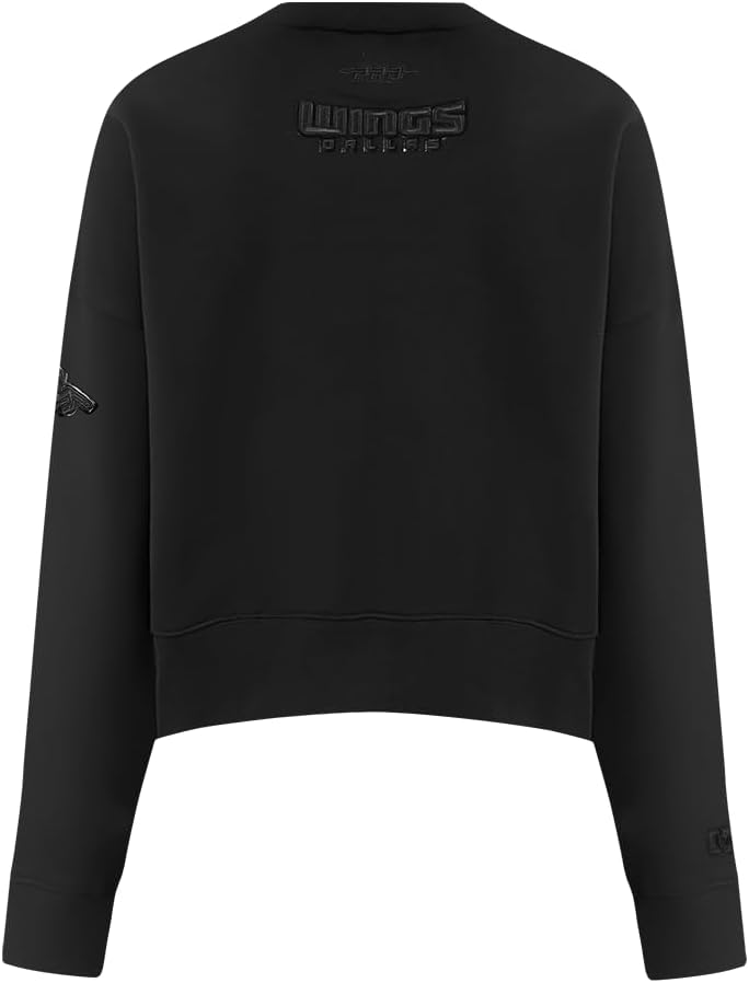 Pro Standard Womens WNBA Classic Triple Black Crewneck Sweatshirt - Image 2